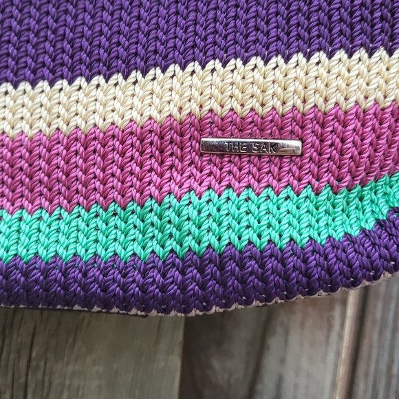 The Sak Crochet Striped Shoulder Bag - Picture 2 of 6